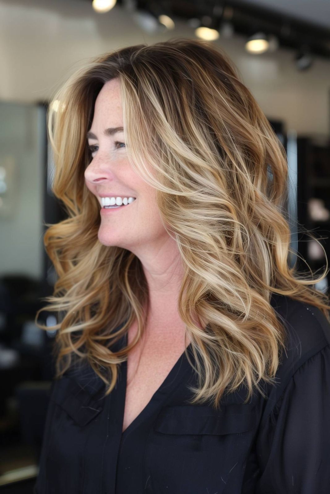 Blonde Blowout With Soft Waves — Cute Winter Hairstyles