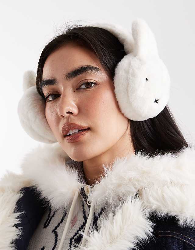 Whimsical Bunny Earmuffs with Faux Fur Coat — Earmuffs Outfits