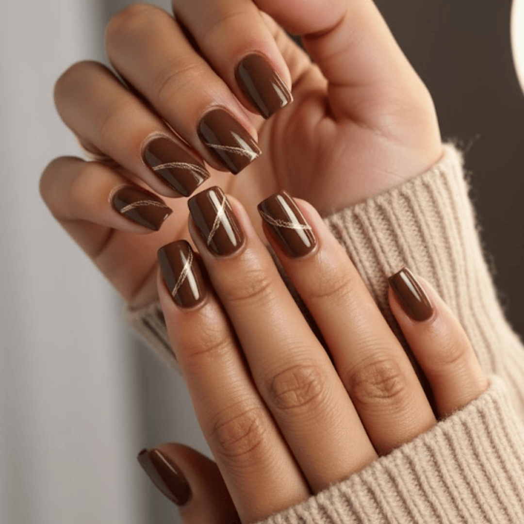 Candy Cane Stripe & Snowflake Squovals Candy Cane Stripe & Snowflake Squovals — Winter Squoval Nails