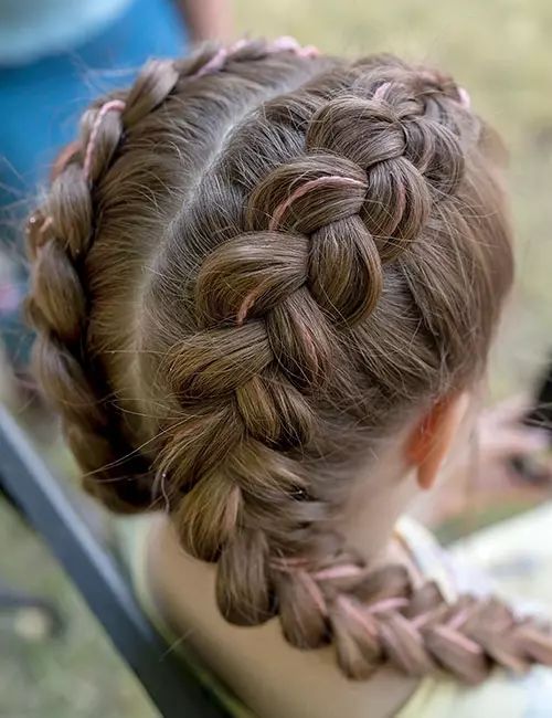 Brown Visual Idea — Winter Hairstyles for Kids
