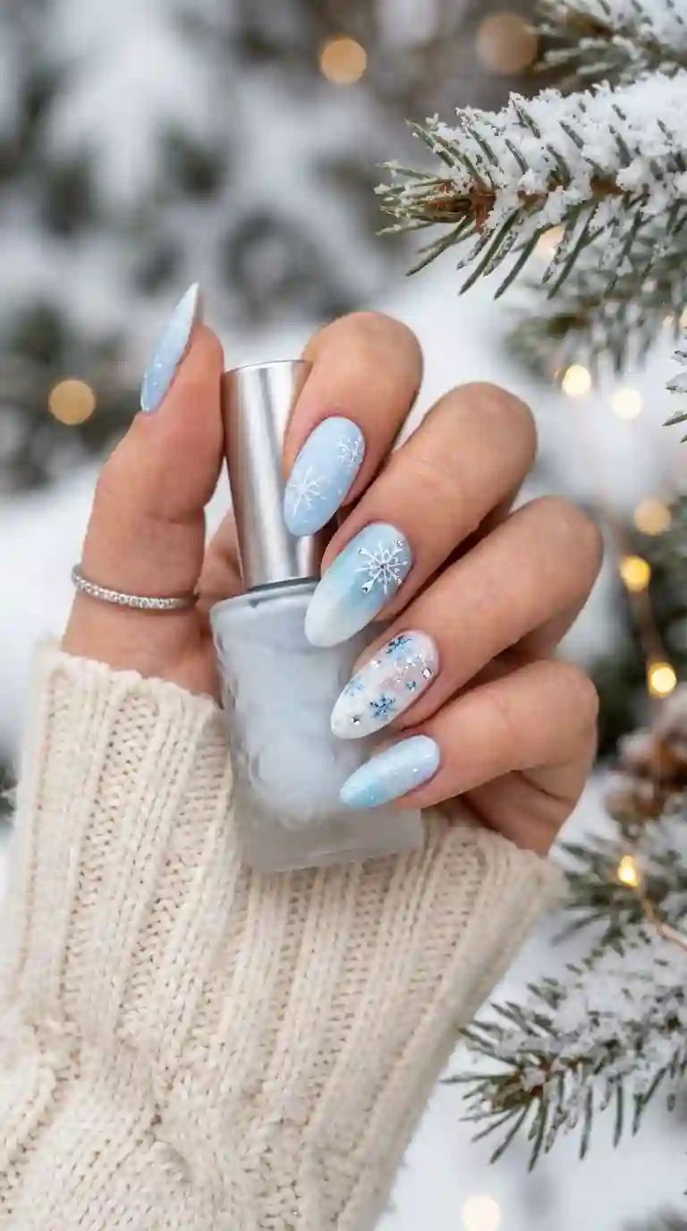 Visual Idea Visual Idea — Winter Blue Nails