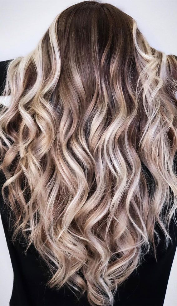 Back View Dark Blonde With Ash Blonde Highlights — Winter Hair Colors for Blondes