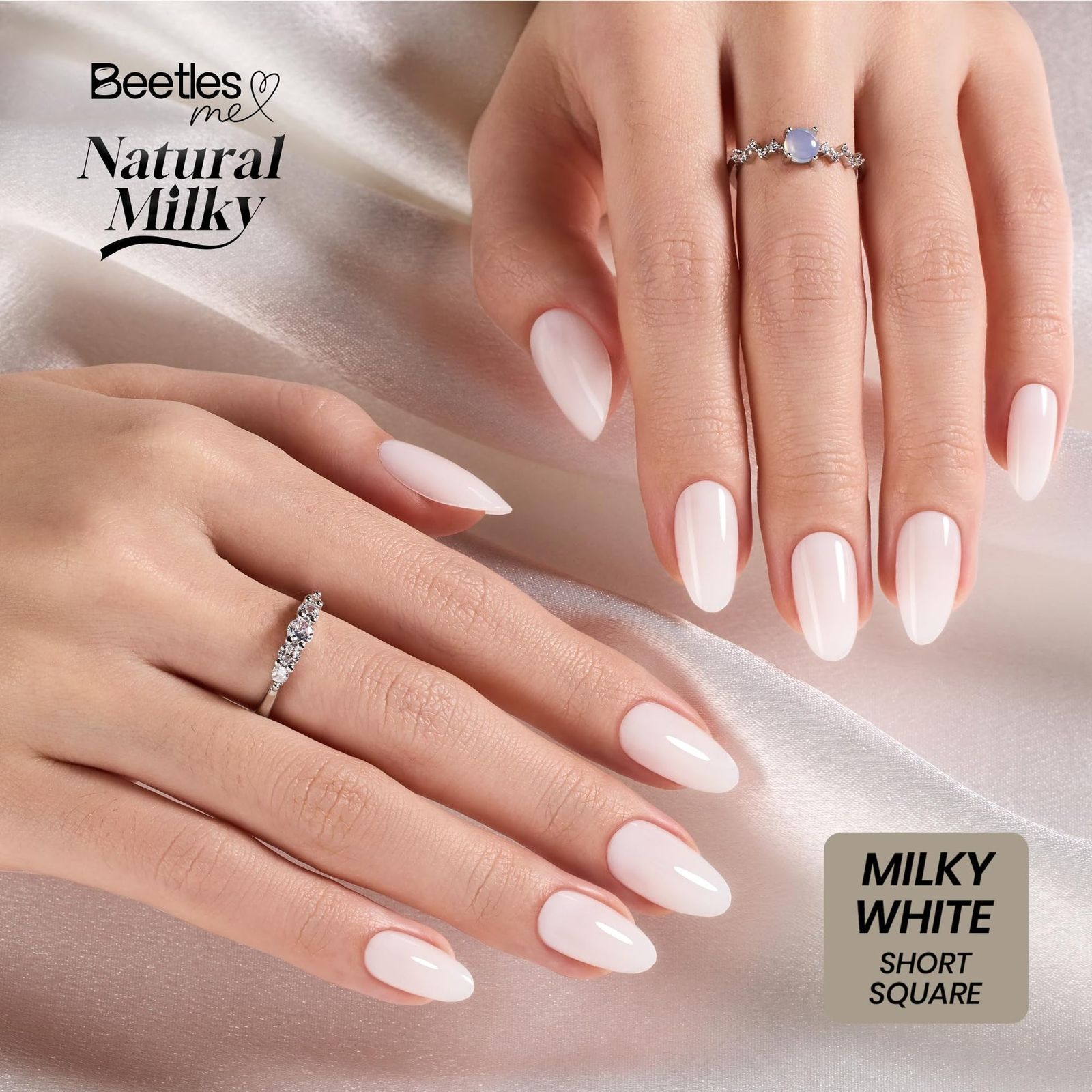 None Visual Idea None Visual Idea — Milky White Nails