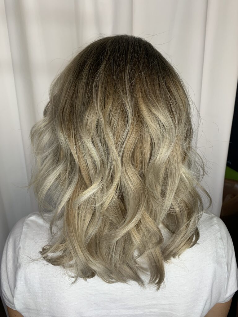 Layers Dark Brown With Golden Blonde Balayage — Blonde to Brunette Hair