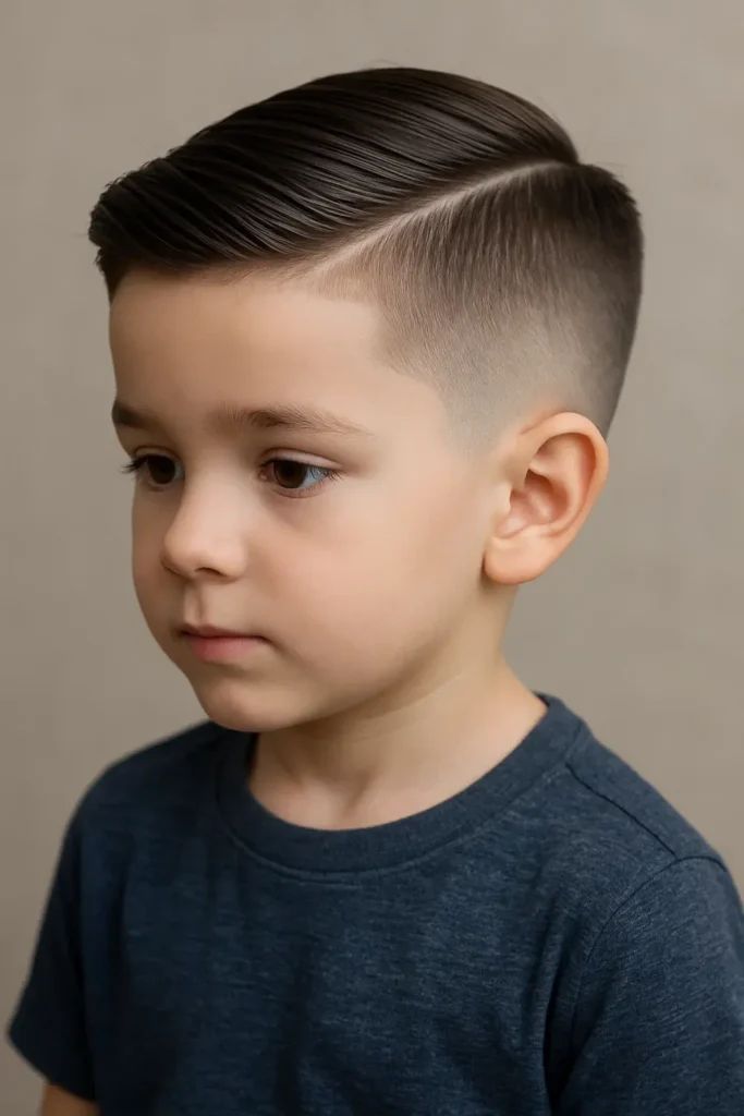 Taper Fade With Line Design Taper Fade With Line Design — Winter Haircuts for Boys