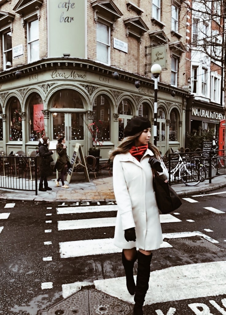 Cozy Wool Coat with a Striking Scarf Accent — London Winter Outfits
