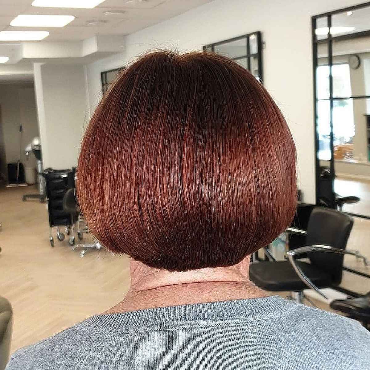 Neck Visual Idea — Winter Haircuts for Women Over 70