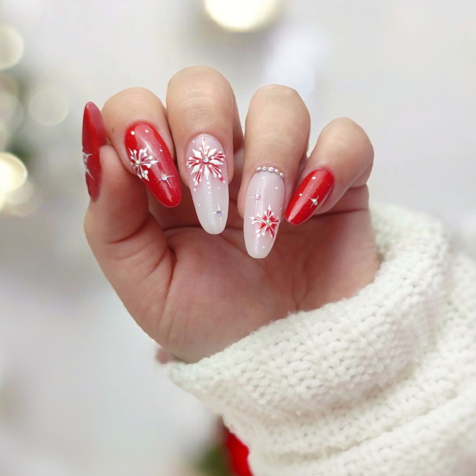 Christmas Winter Visual Idea Christmas Winter Visual Idea — Winter Red Nails