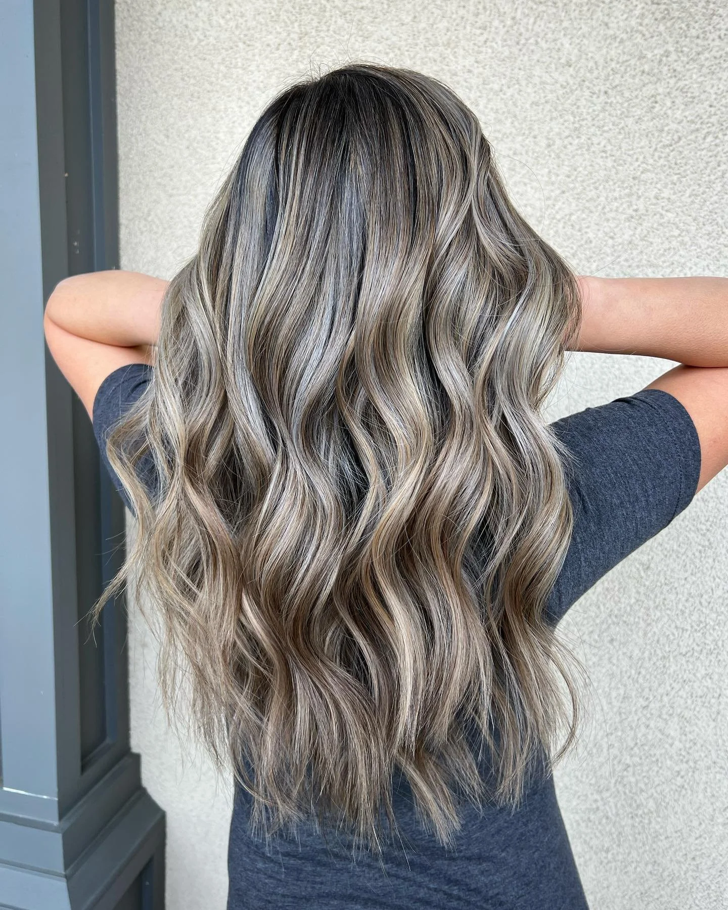 Dark Ash Blonde With Silver Highlights Dark Ash Blonde With Silver Highlights — Winter Hair Colors