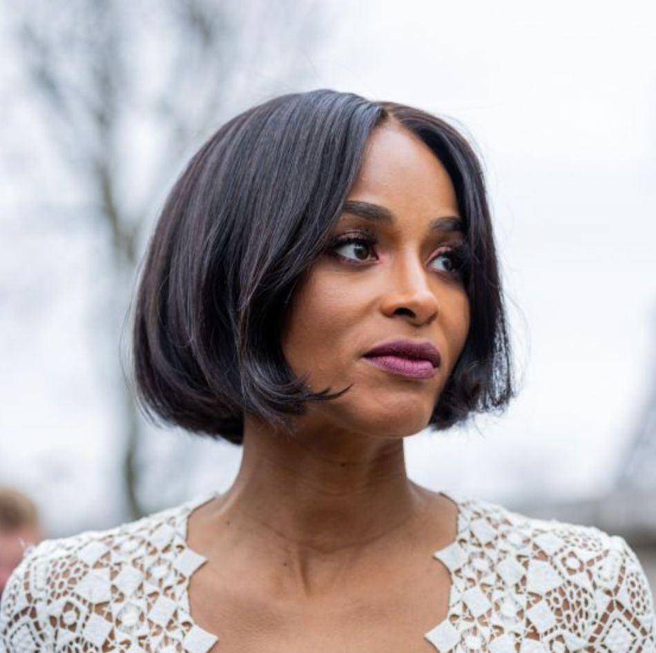 Angled Dark Brown Bob Angled Dark Brown Bob — Winter Hairstyles for Short Hair
