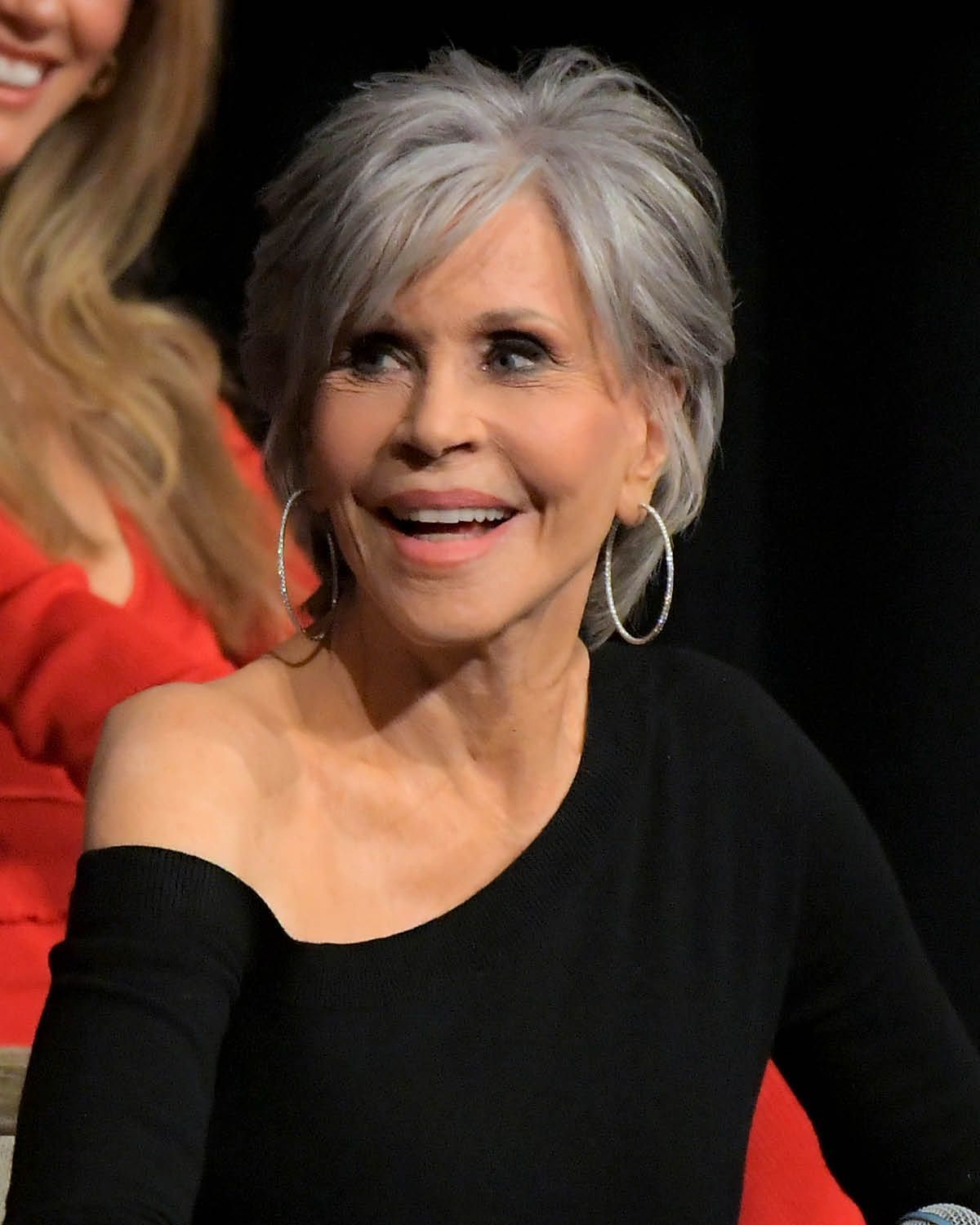 Short Layered Grey Cut Back View — Winter Haircuts for Women Over 70