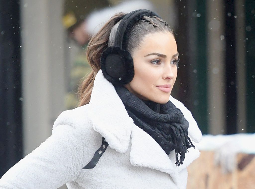 Braided Dark Brown High Ponytail — Winter Ponytail Hairstyles