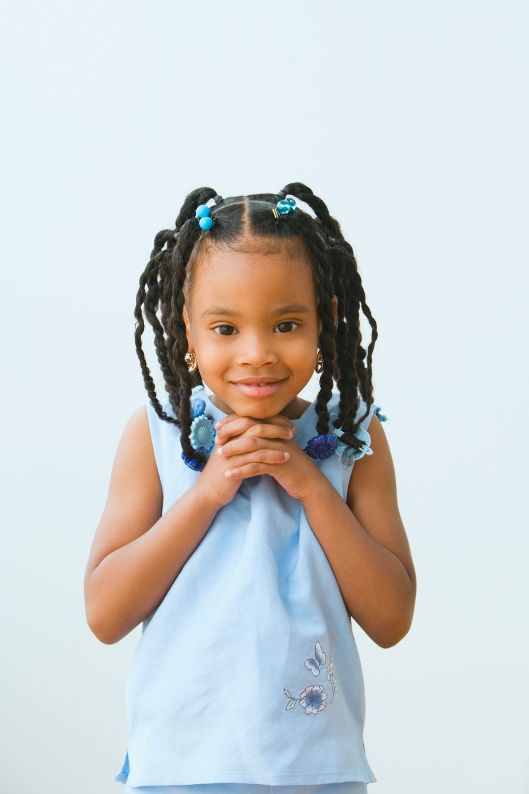 Black Visual Idea — Winter Hairstyles for Kids
