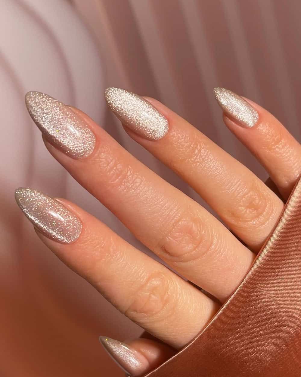 Champagne Cat-Eye with Pink Undertones Champagne Cat-Eye with Pink Undertones — Winter Acrylic Nail Colors