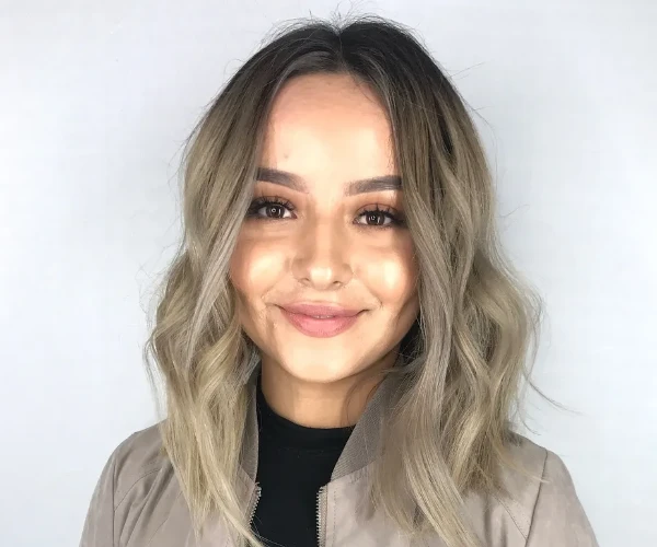 Shoulder-Length Ombre Bob — Winter Hairstyles for Round Faces
