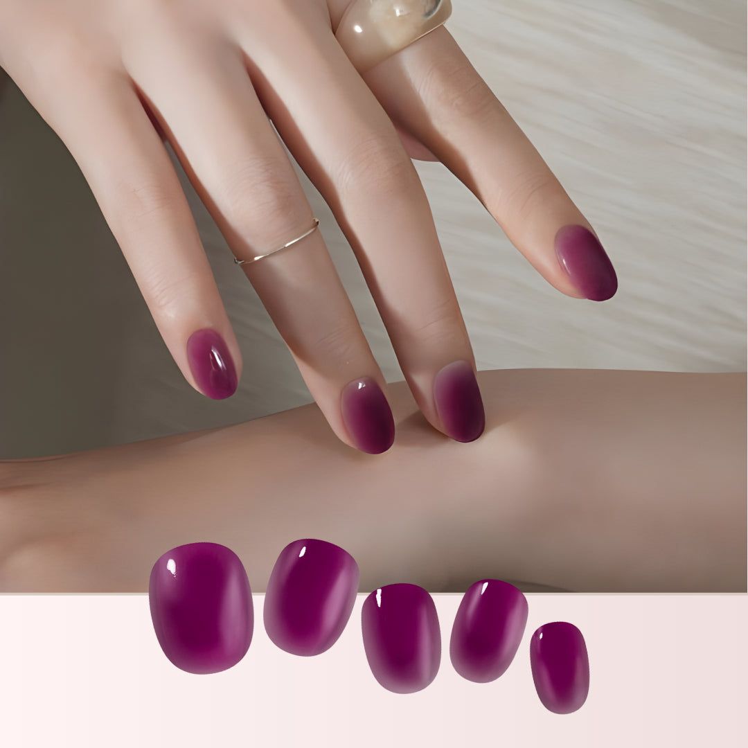 Ombre Effect Visual Idea — Winter Nail Colors for Pale Skin