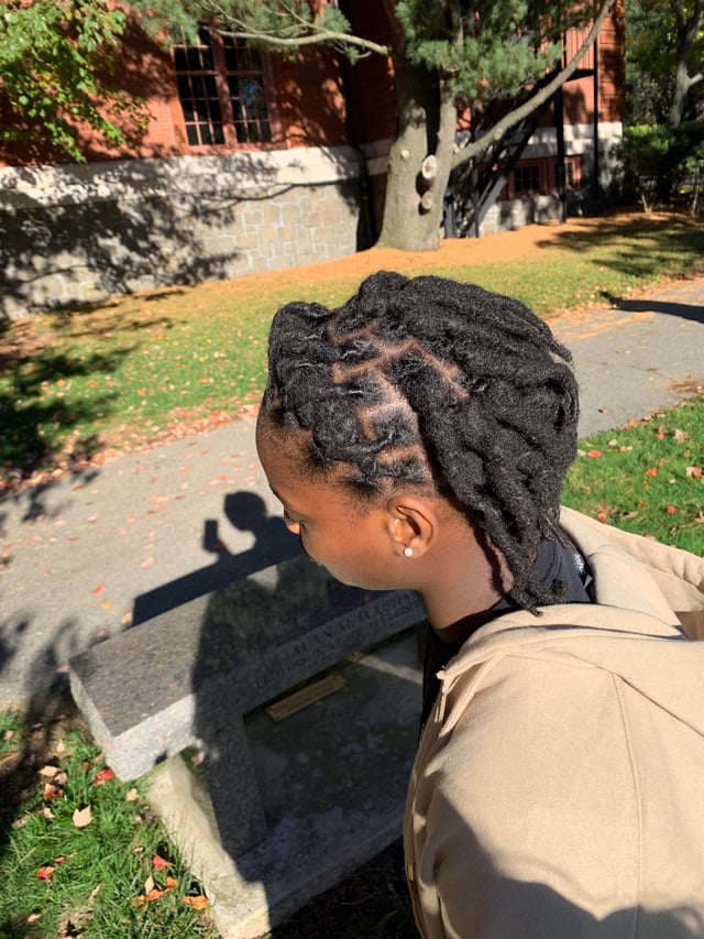 Thick Coily Collarbone Locs — Winter Loc Styles