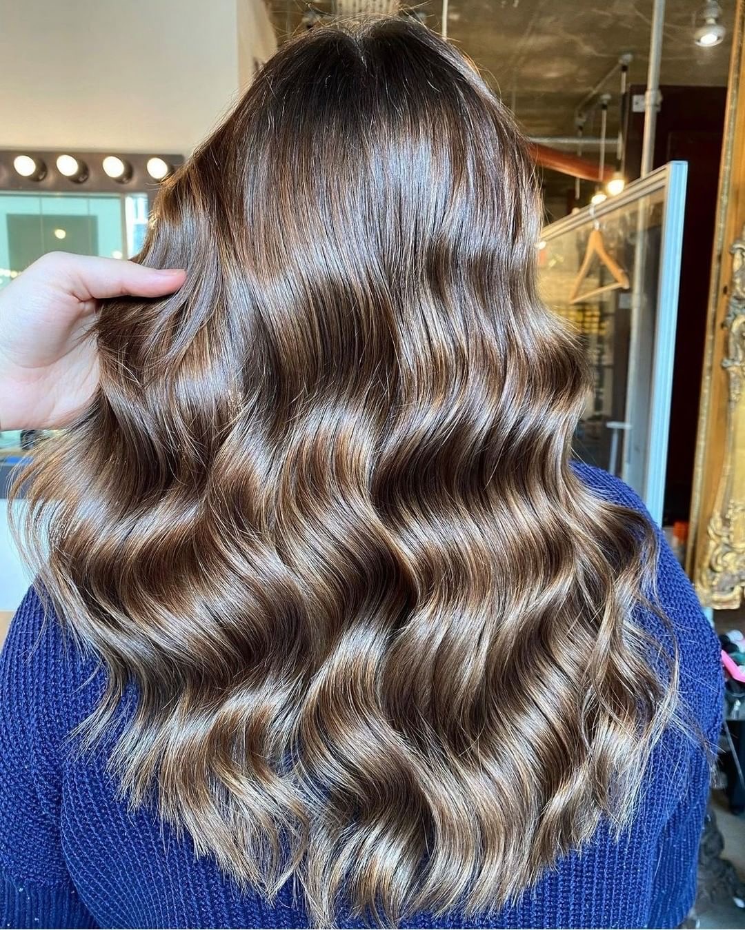 Dark Brown With Blonde Balayage Highlights Dark Brown With Blonde Balayage Highlights — Winter Balayage