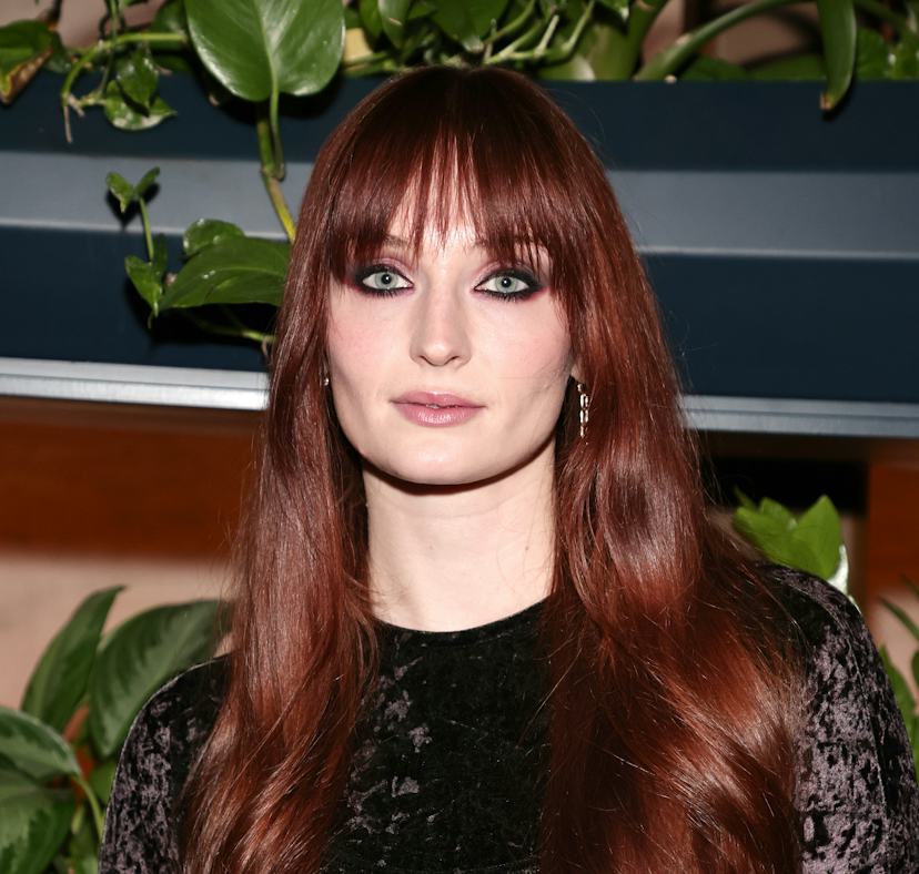 Deep Auburn with Blunt Bangs — Winter Auburn Hair Color