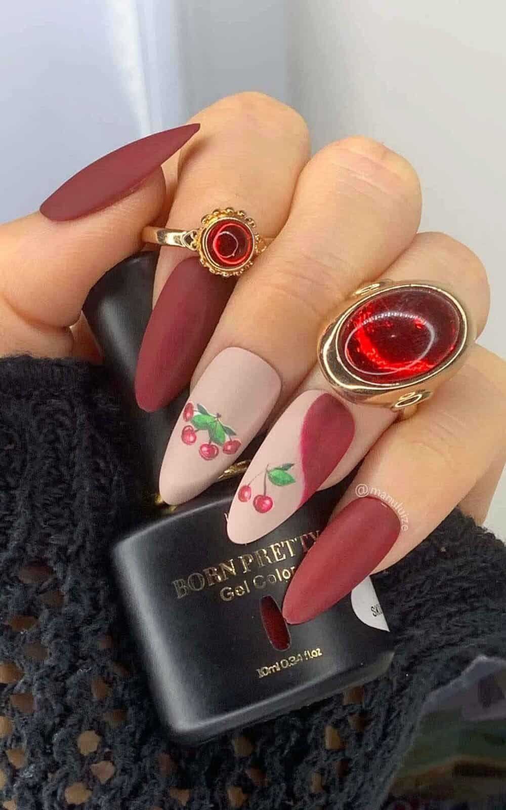 Matte Visual Idea Matte Visual Idea — Winter Acrylic Nail Colors