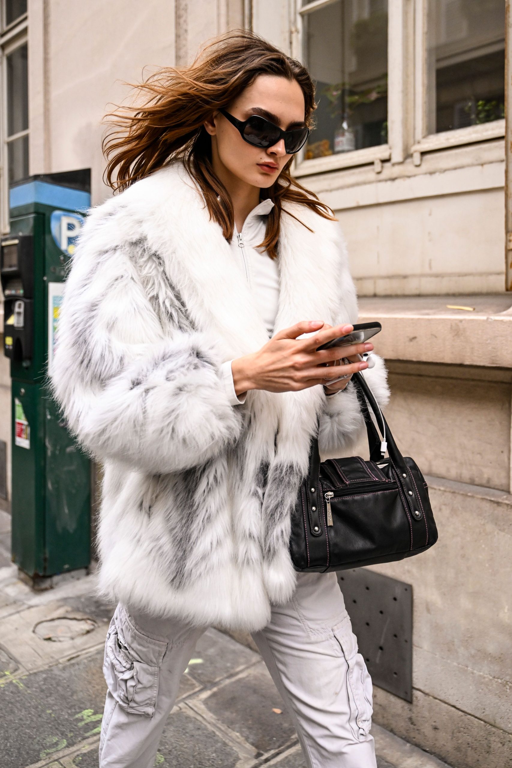 Dramatic Faux Fur Coat for Opulent Street Style — London Winter Outfits
