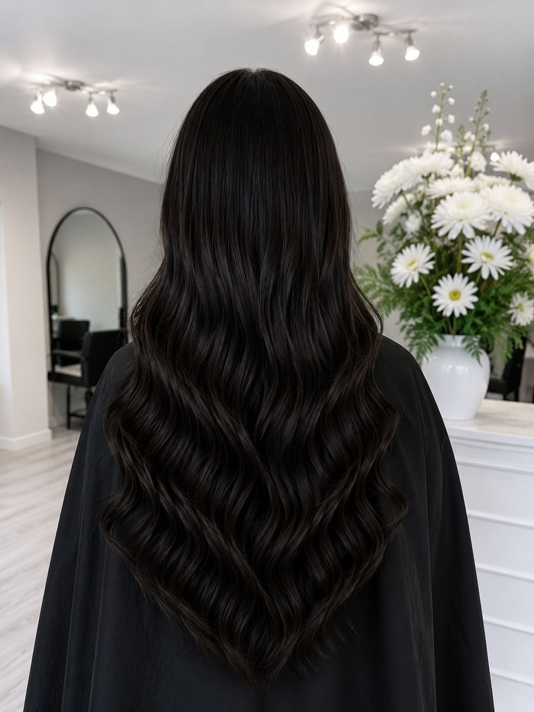 Straight With Subtle Waves At The Ends Visual Idea Straight With Subtle Waves At The Ends Visual Idea — Espresso Brown Hair