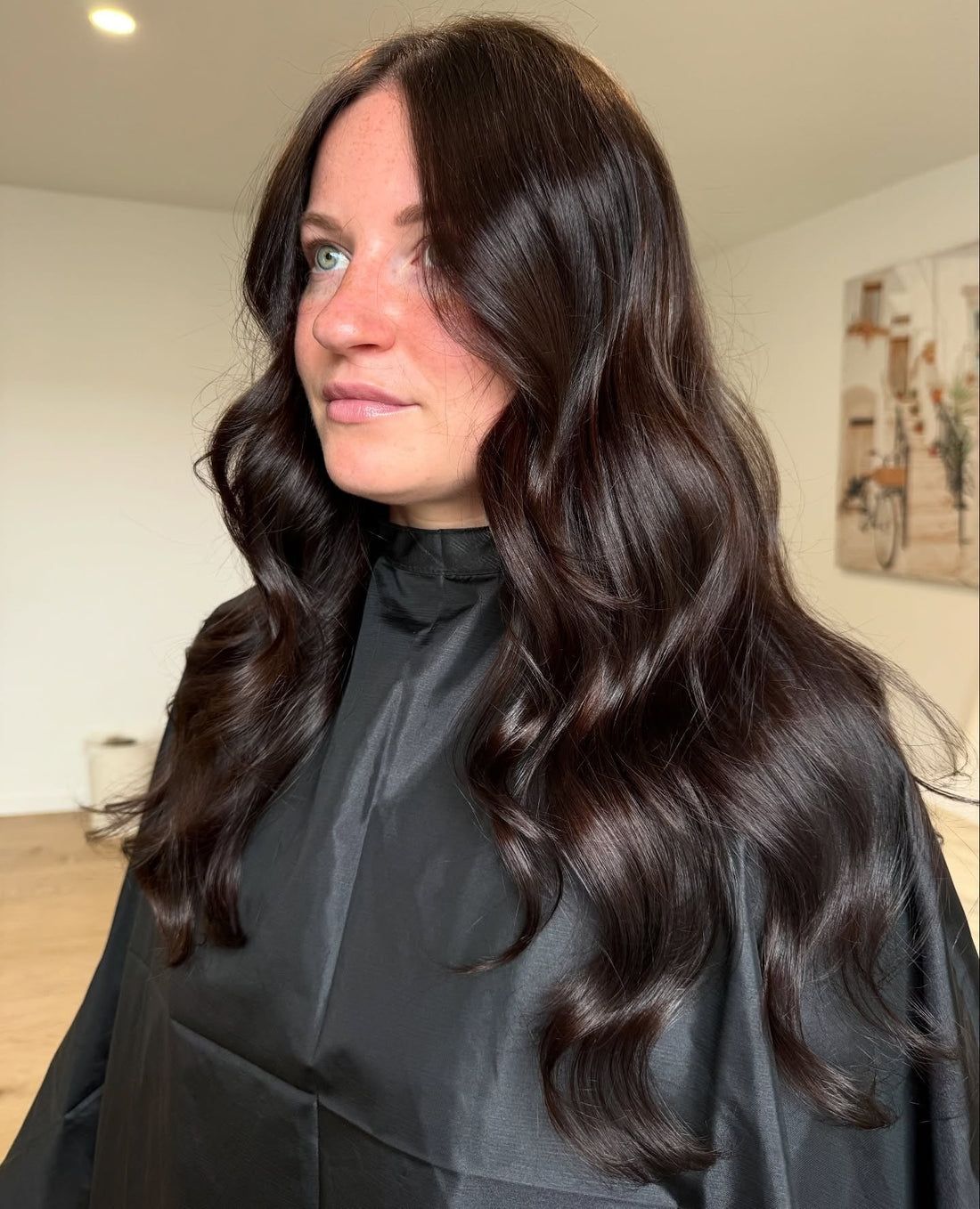 Glossy Deep Dark Chocolate Waves Glossy Deep Dark Chocolate Waves — Dark Chocolate Brown Hair