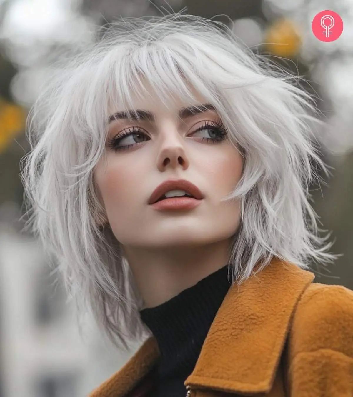Choppy Bangs Visual Idea — Winter Shag Haircuts
