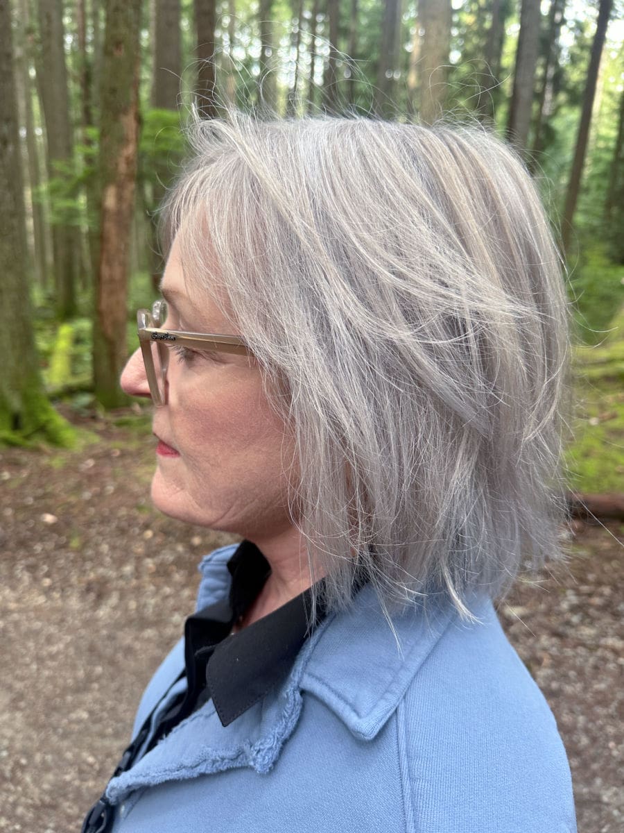 Chin-Length Ash Blonde Bob — Winter Hair Colors for Plus Size Women