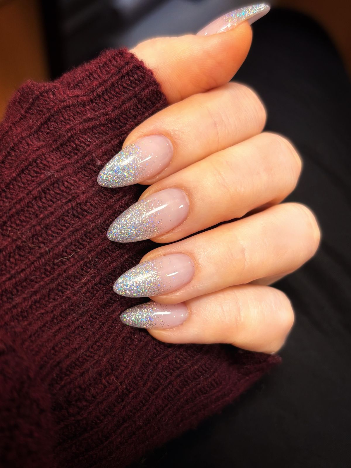 Winter Visual Idea Winter Visual Idea — Winter Squoval Nails
