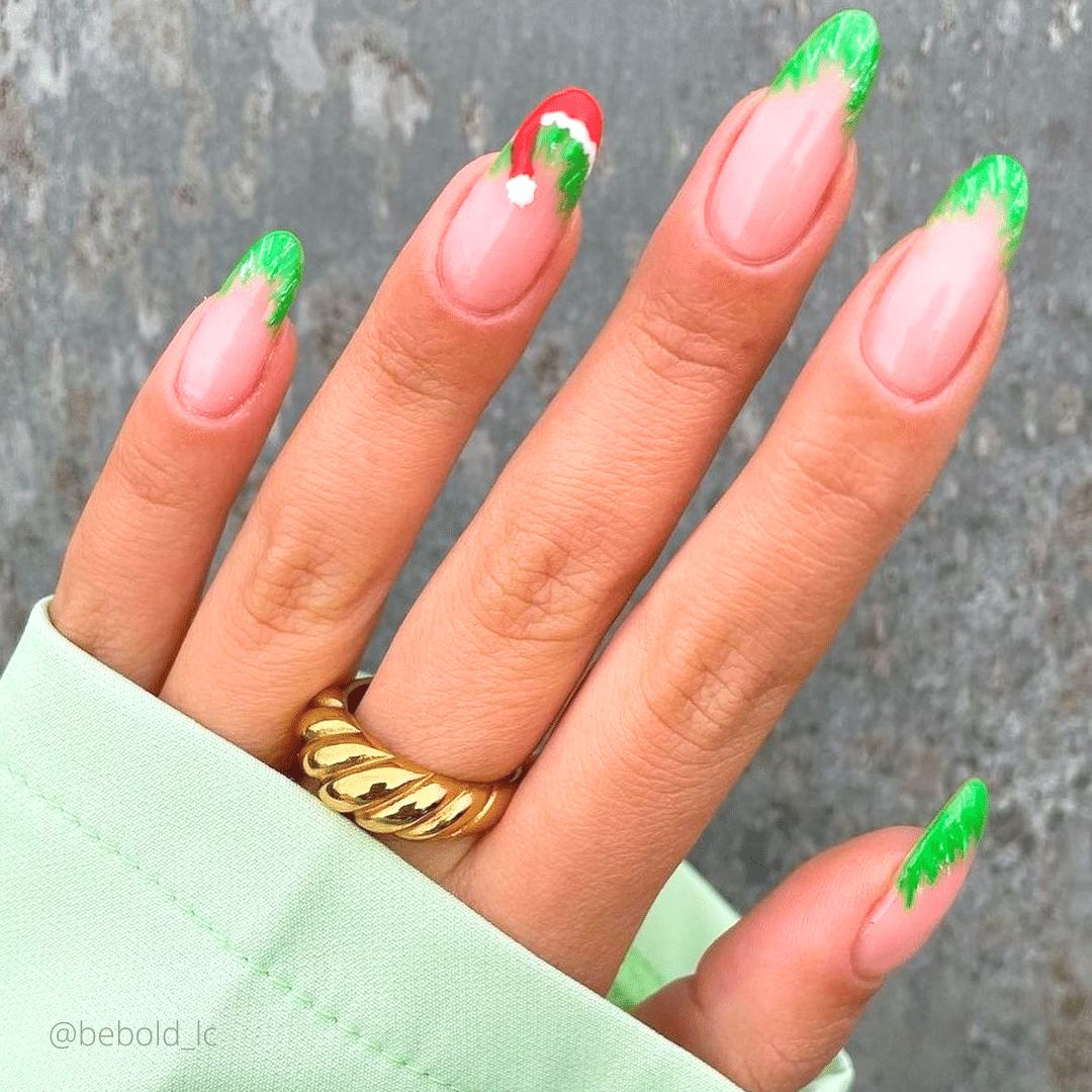 Glossy Metallic Visual Idea — Winter Nail Art