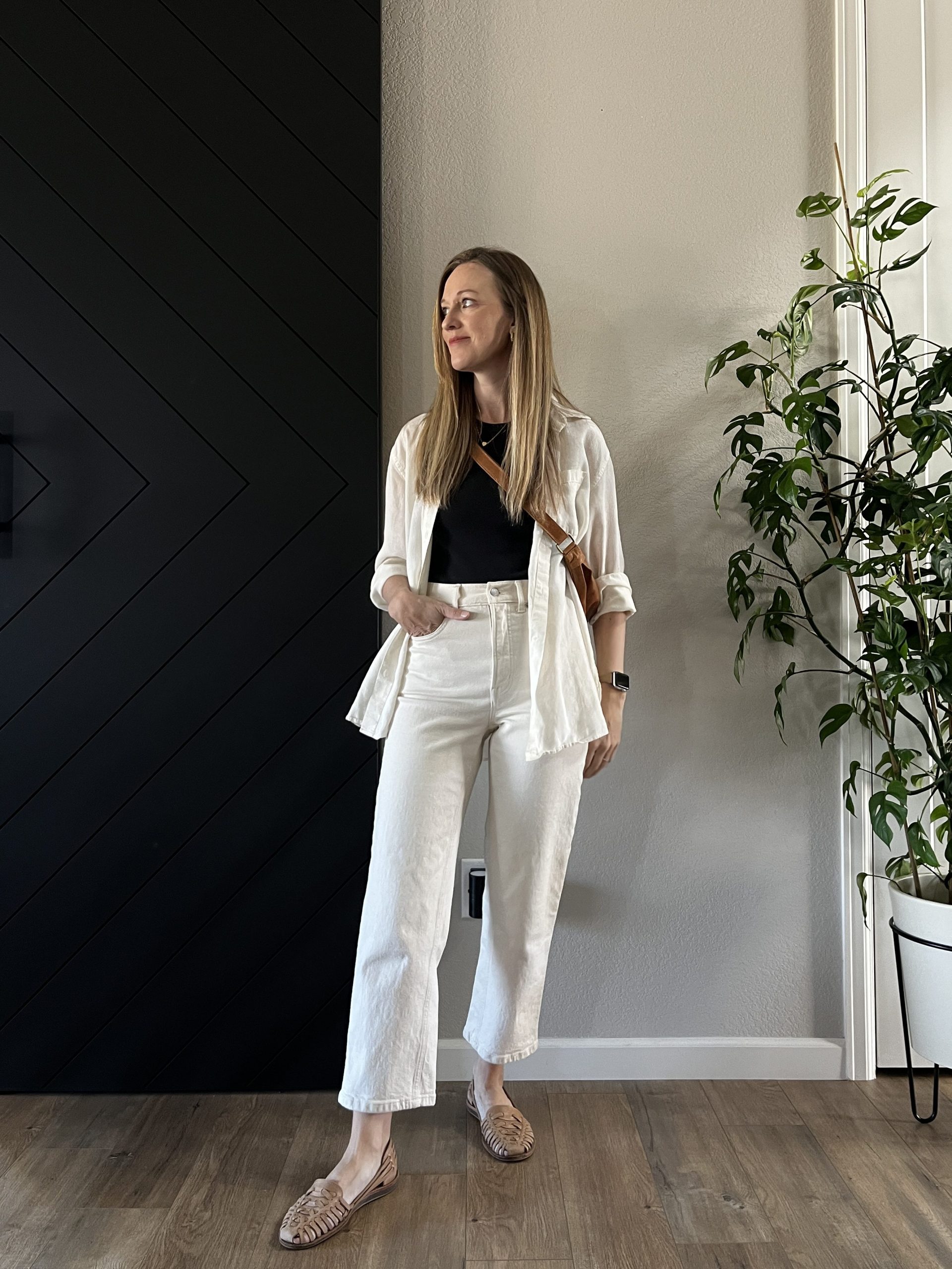 Linen Shirt for a Warm Winter Day — February Outfits
