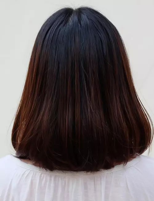 Layered Bob With Auburn Highlights Layered Bob With Auburn Highlights — Medium Length Winter Haircuts