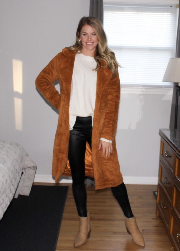 Casual Outing Outfit Idea — Teddy Coat Outfits