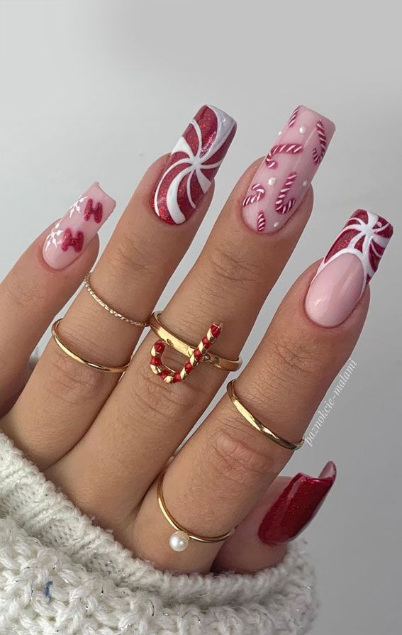Visible Visual Idea Visible Visual Idea — Winter Square Nails