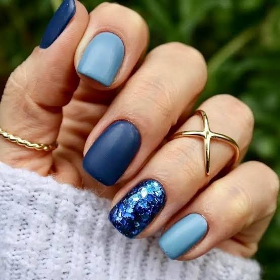 None Visual Idea None Visual Idea — Short Winter Nails