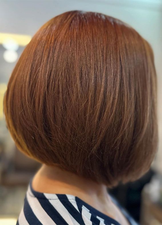 Warm Medium Brown Visual Idea — Winter Hair Colors for Short Hair