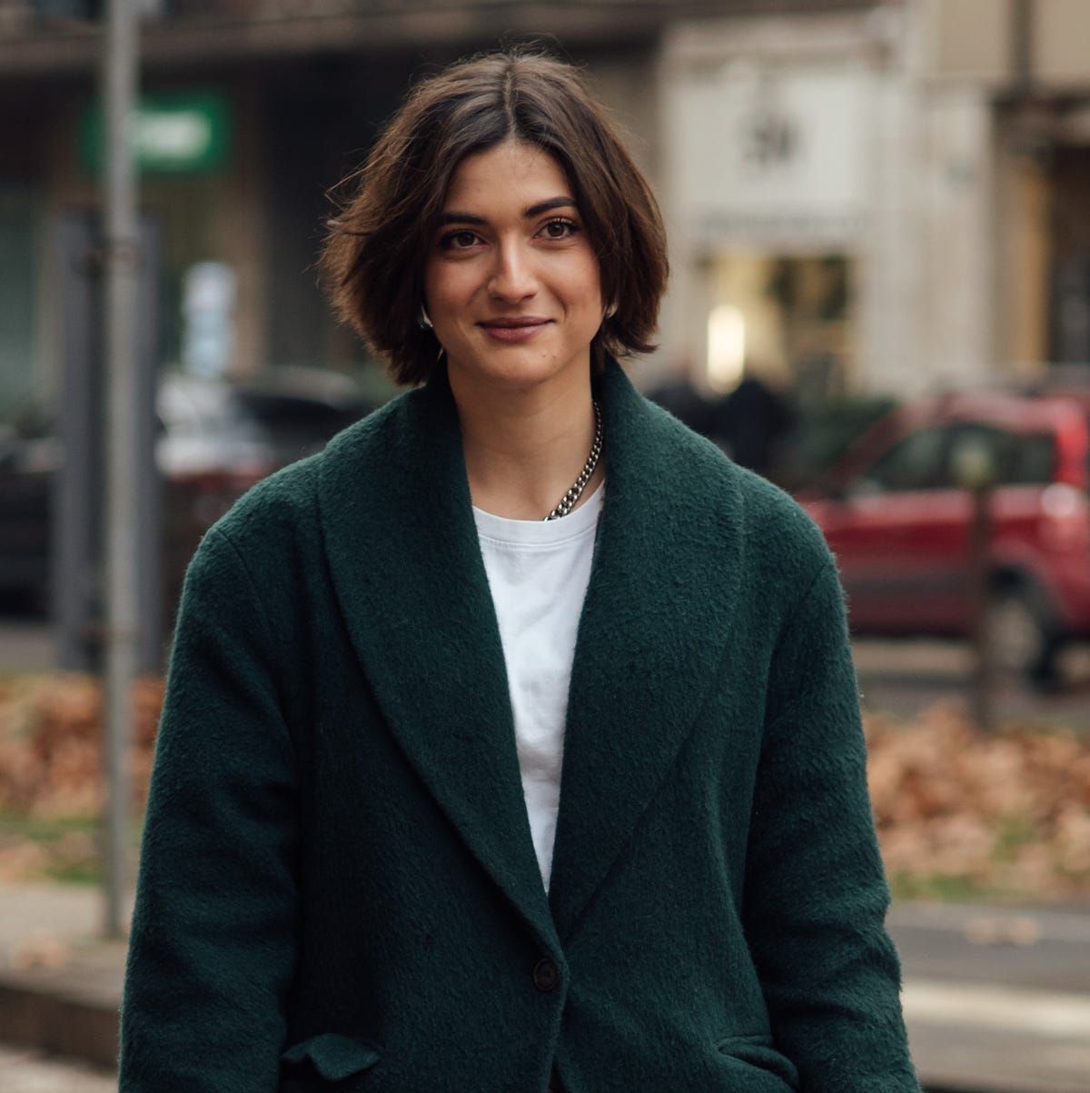 Polished Dark Brown Bob Polished Dark Brown Bob — Winter Haircuts for Women