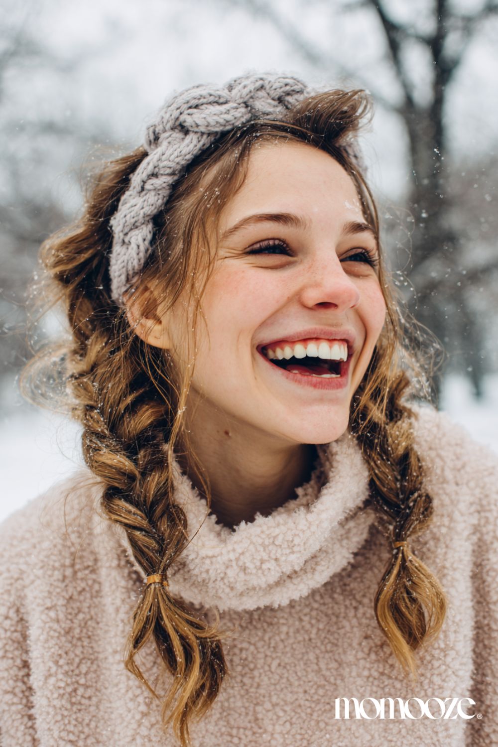 Soft Braids with Face-Framing Wisps — Winter Protective Hairstyles