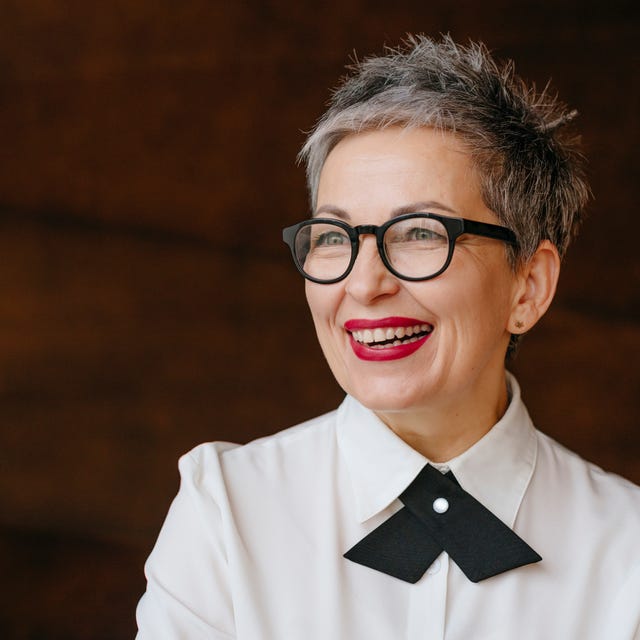 Striking Silver Grey Spiky Pixie — Winter Hair Colors for Women Over 60