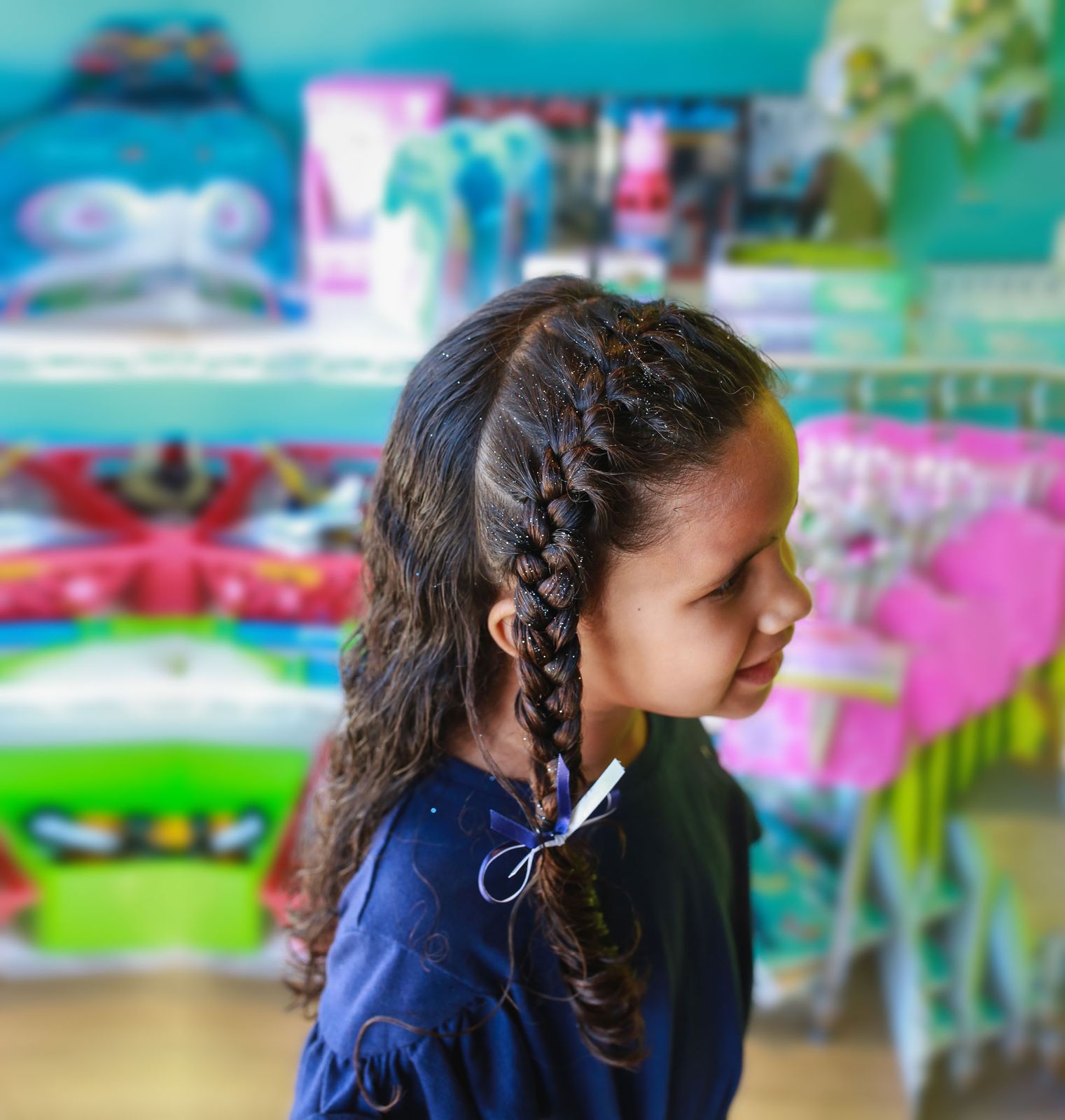 Braid With Twists Visual Idea — Winter Hairstyles for Kids