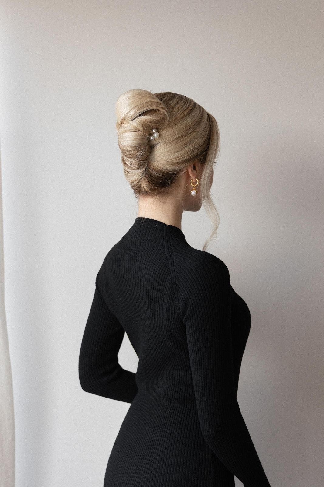 Sleek Blonde High Bun — Winter Updos