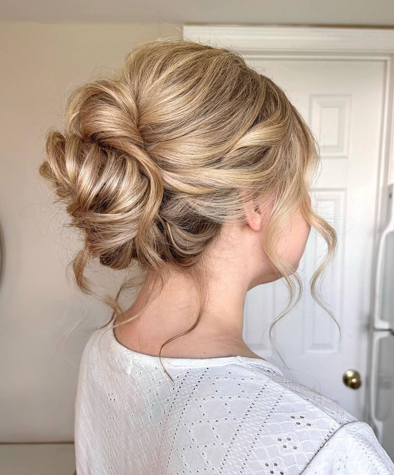 Collarbone Visual Idea — Winter Party Hairstyles