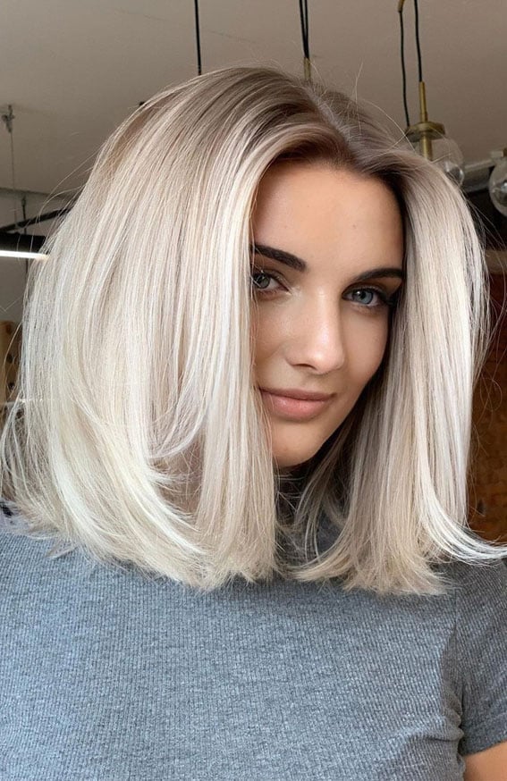 Collarbone Lob With Face-Framing Layers Collarbone Lob With Face-Framing Layers — Aesthetic Thin Hair