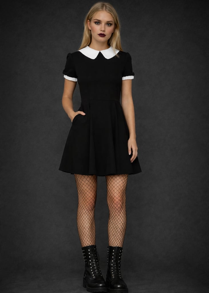 Peter Pan Collar Dress With Combat Boots — Alt Style