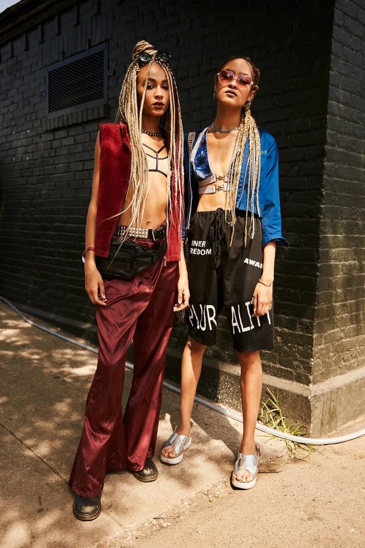 Satin Trousers With Cropped Jacket — Alt Style