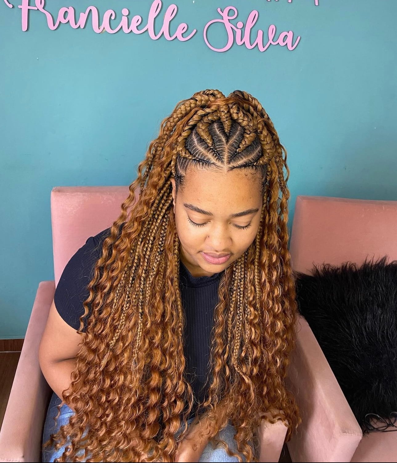 Fulani Braids With Heart-Shaped Parting Fulani Braids With Heart-Shaped Parting — Best Fulani Braids