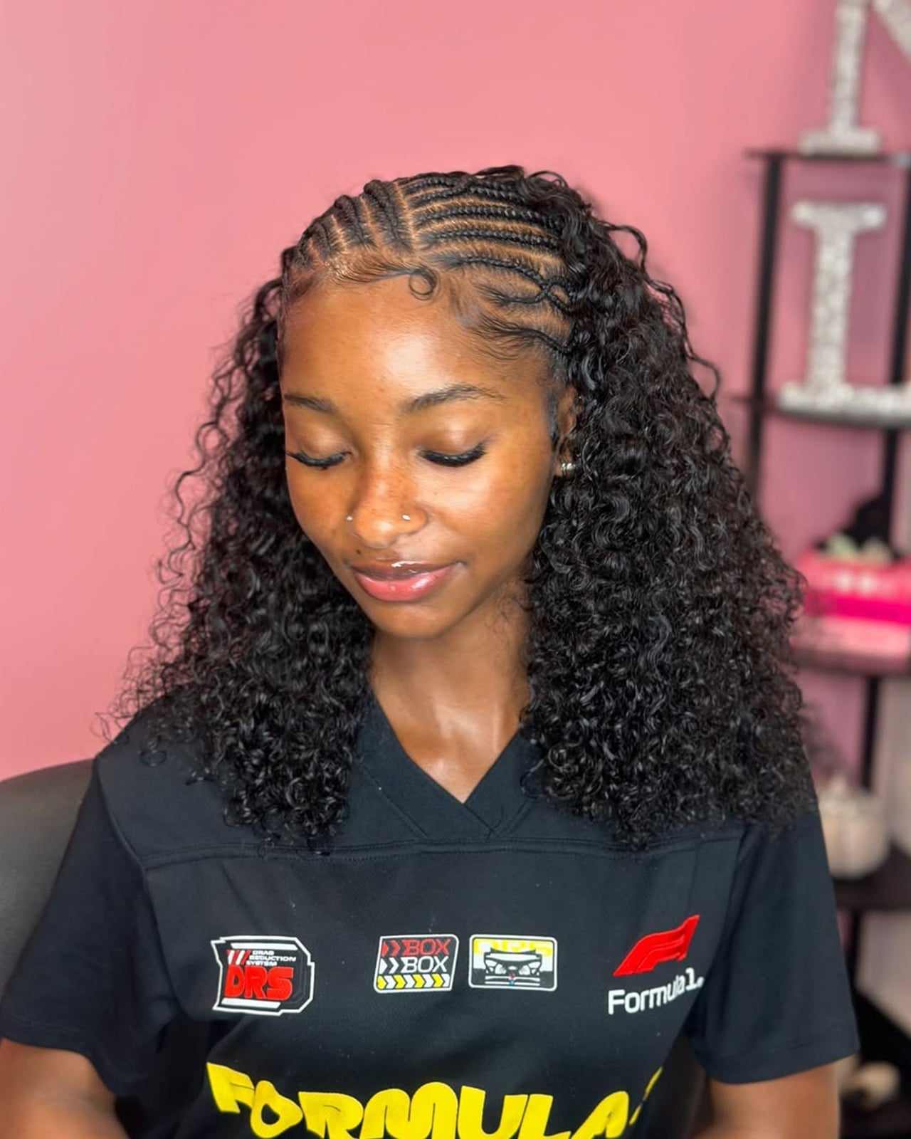 Shoulder Length Fulani Braids With Geometric Parting Shoulder Length Fulani Braids With Geometric Parting — Best Fulani Braids