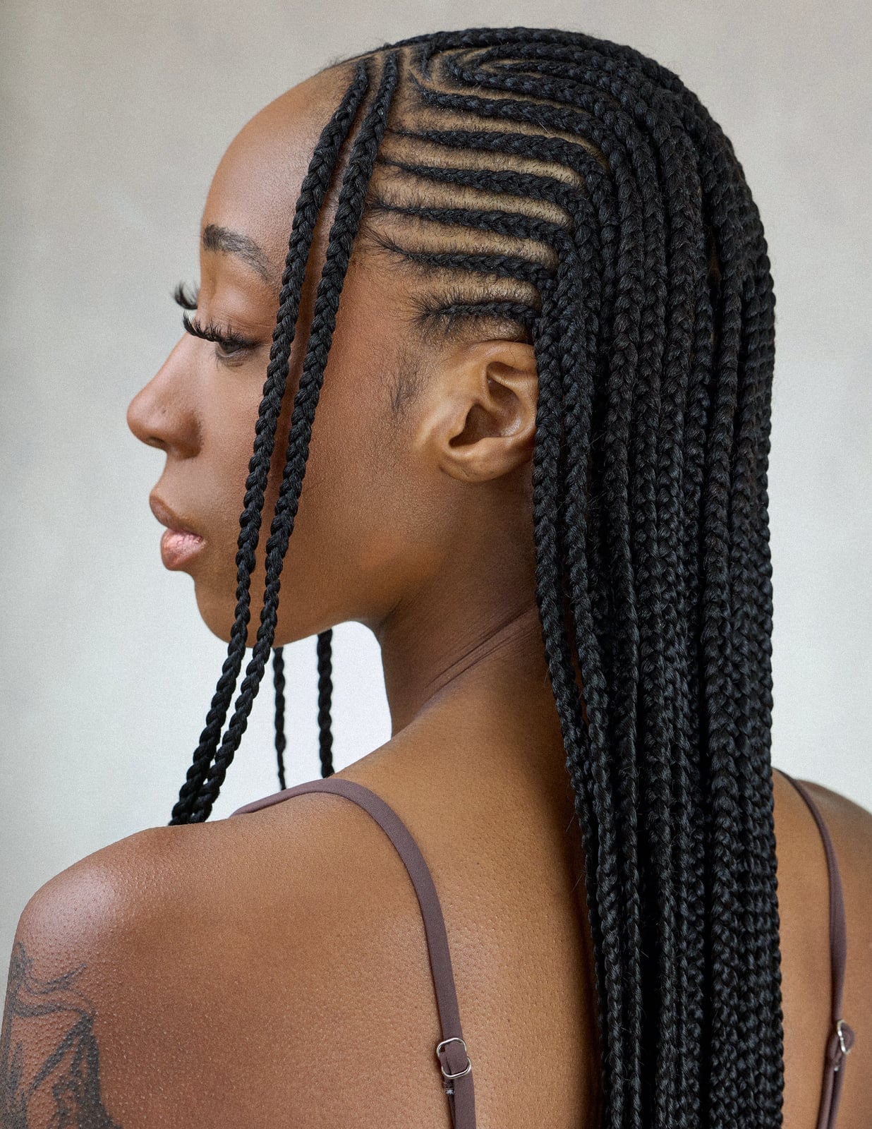 Side Profile Fulani Braids With Geometric Parting Side Profile Fulani Braids With Geometric Parting — Best Fulani Braids
