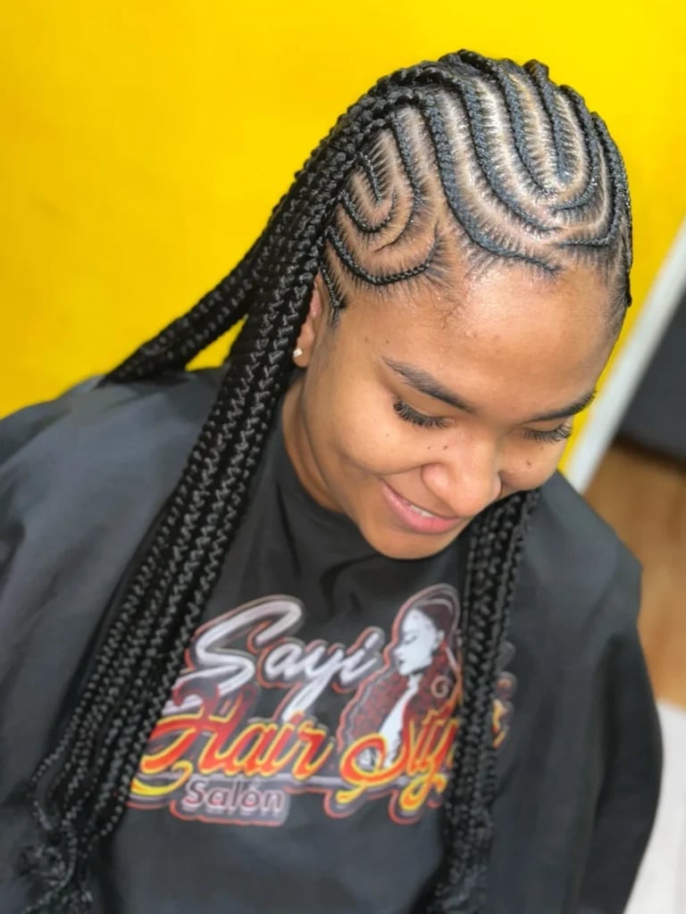 Ombre Fulani Braids With Clear Beads Ombre Fulani Braids With Clear Beads — Best Fulani Braids